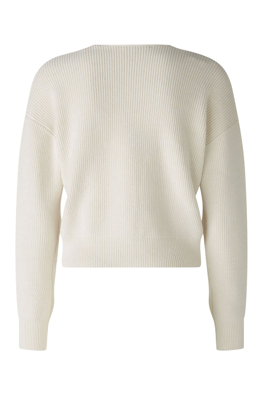 Oui 88198 Off White Ribbed Cardigan - Olivia Grace Fashion