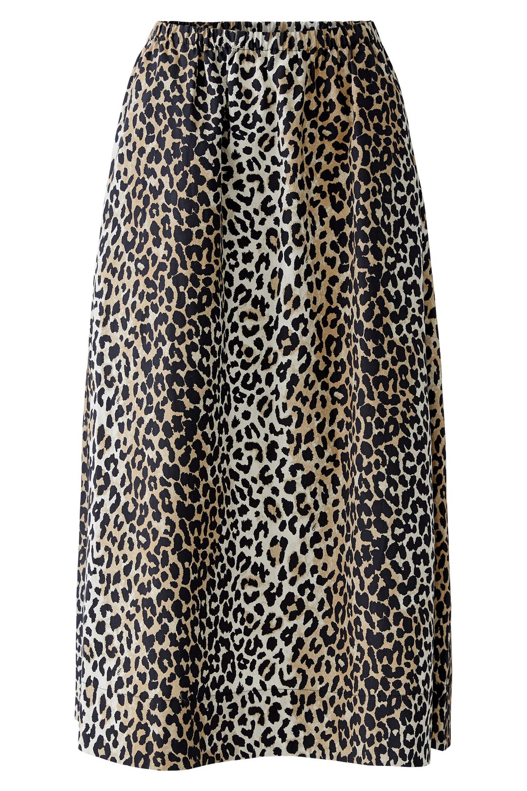 Leopard print skirt on a white background
