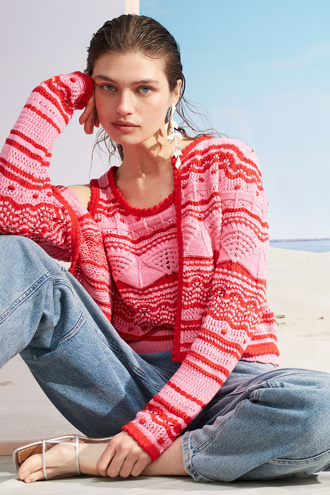 Oui Cardigan 93585 Pink Rose 0333 - Olivia Grace Fashion