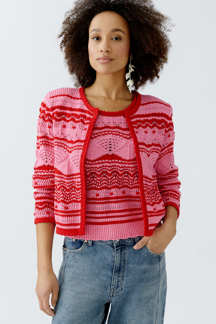 Oui Cardigan 93585 Pink Rose 0333 - Olivia Grace Fashion