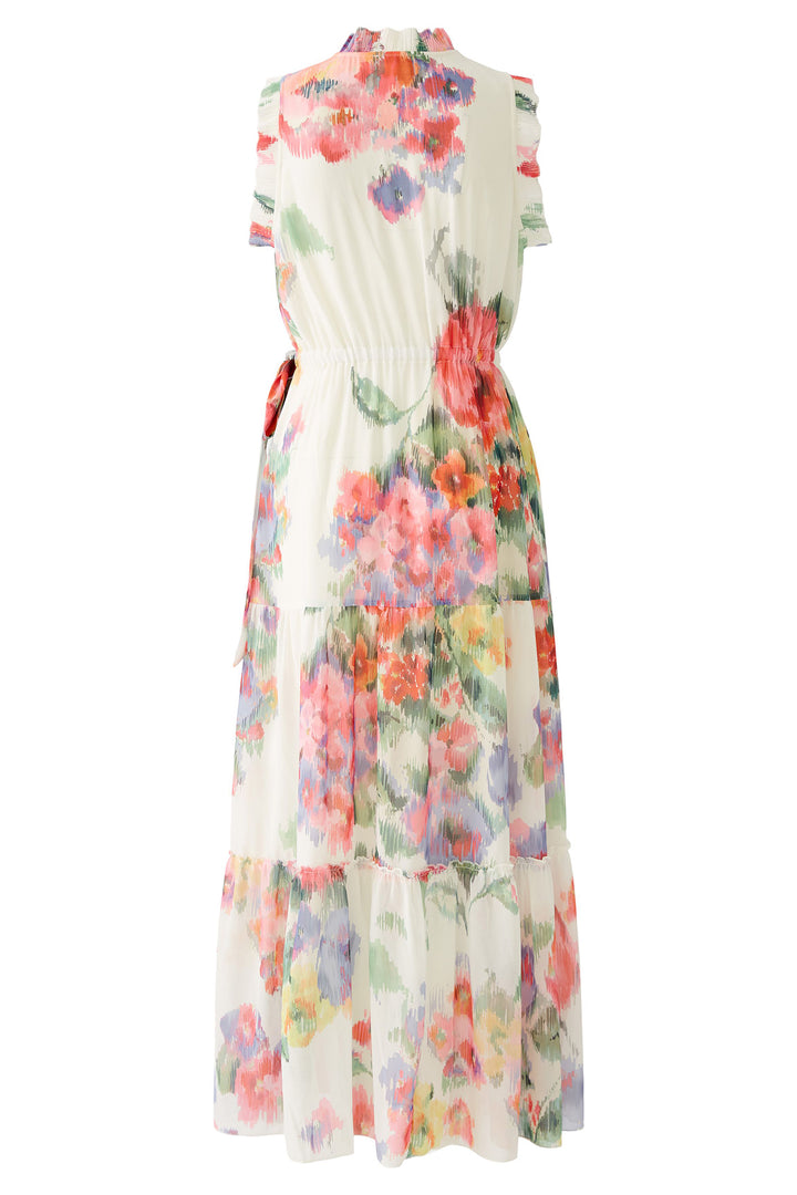 Oui Dress High Neck Floral Print 92857 0336 - Olivia Grace Fashion