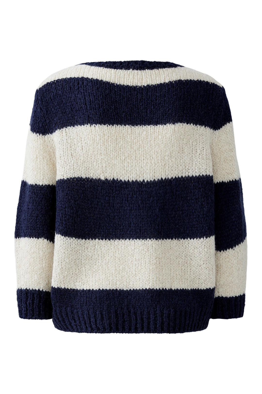 Oui Esmy Jumper 94307 Striped Dark Blue Stone 0567- Olivia Grace Fashion