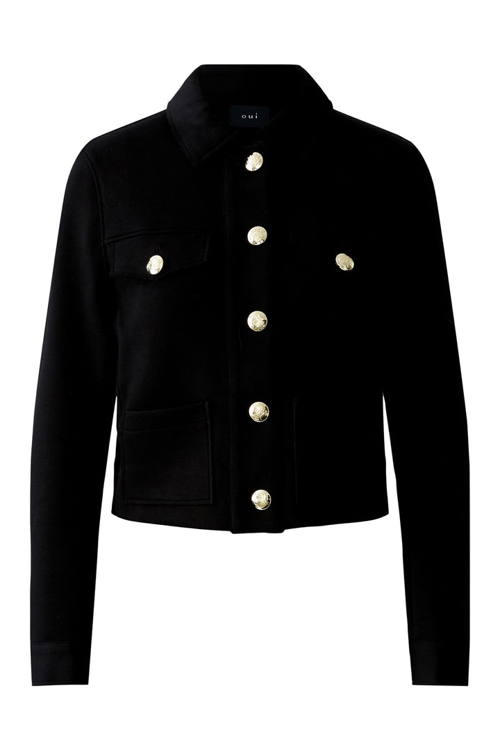 Oui Jacket 92834 Black 9990 - Olivia Grace Fashion