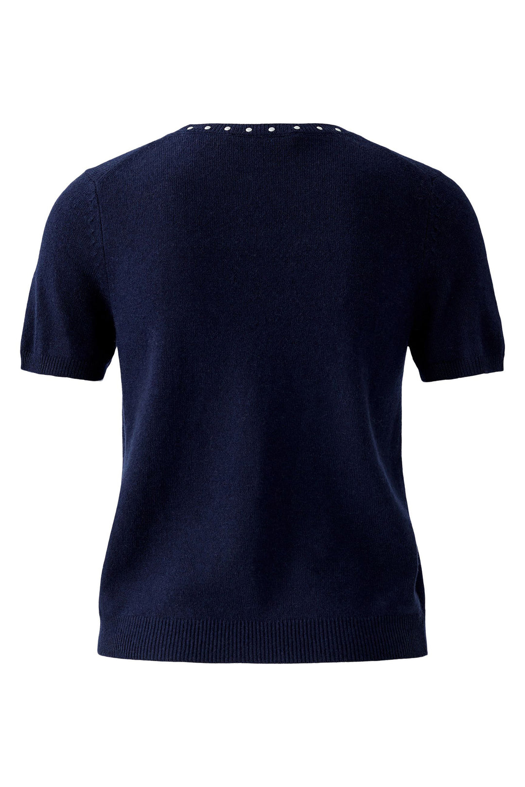 Oui Jumper 94150 Short Sleeve Dark Blue 5742 - Olivia Grace Fashion