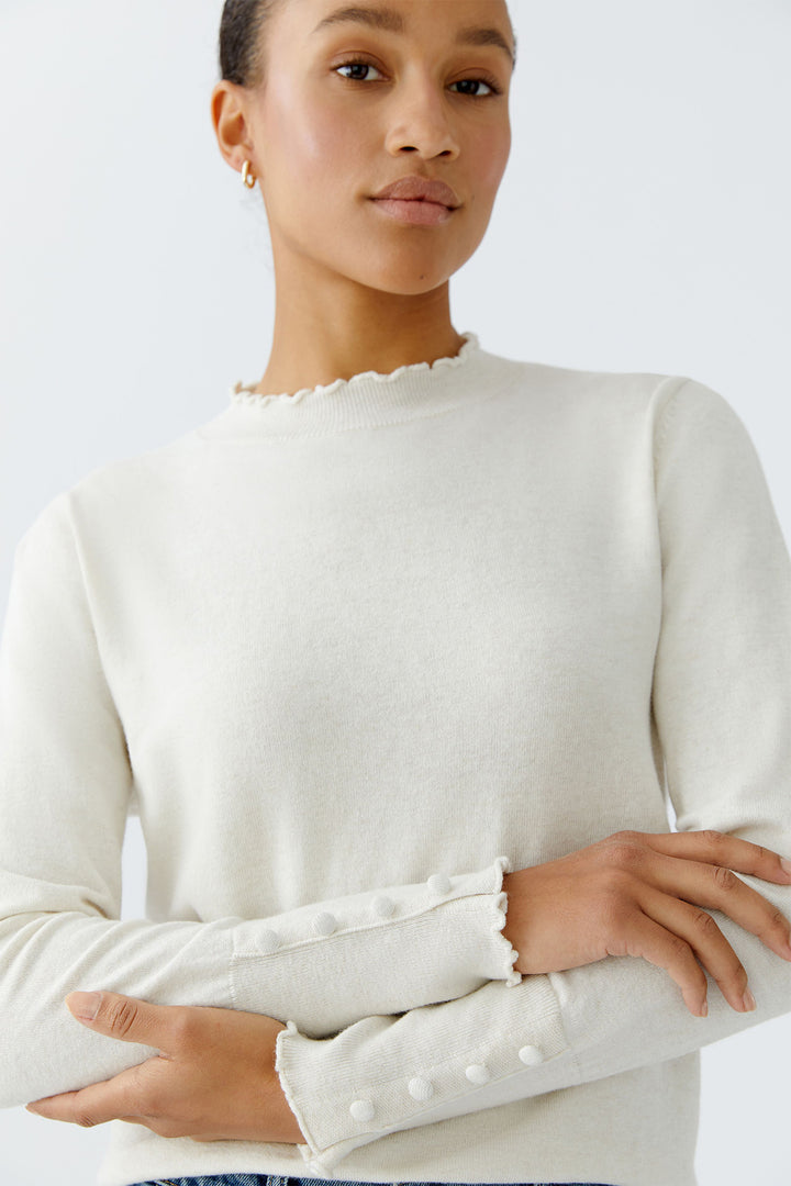 Oui Jumper 94277 Off White 1021 - Olivia Grace Fashion