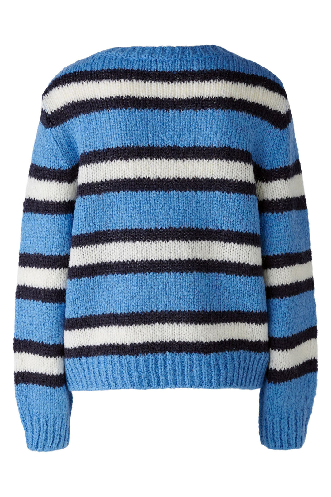 Oui Jumper Blue White Stripe 89937-0531 - Olivia Grace Fashion