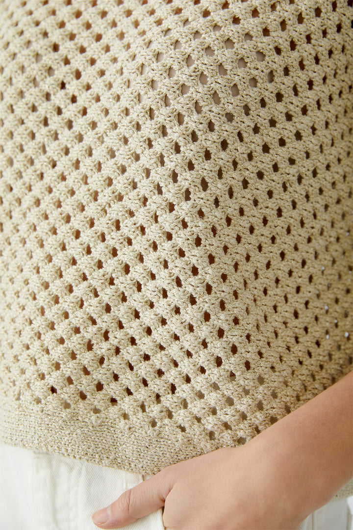 Oui Jumper Gold Stone 93319 0767 - Olivia Grace Fashion