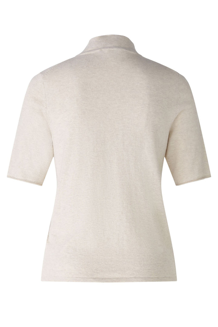 Oui Jumper Light Beige Melange Drawstring Waist 89155-7065 - Olivia Grace Fashion