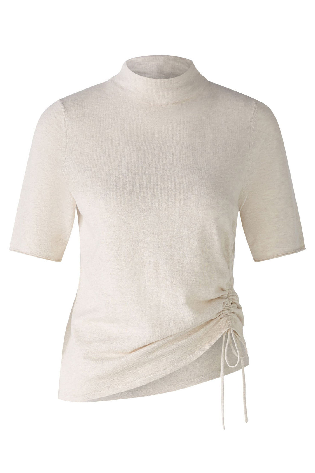 Oui Jumper Light Beige Melange Drawstring Waist 89155-7065 - Olivia Grace Fashion