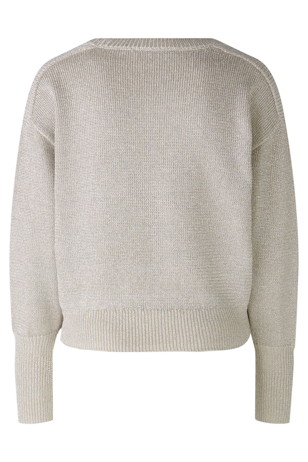 Oui Jumper Light Gold Round Neck 89625-7610 - Olivia Grace Fashion