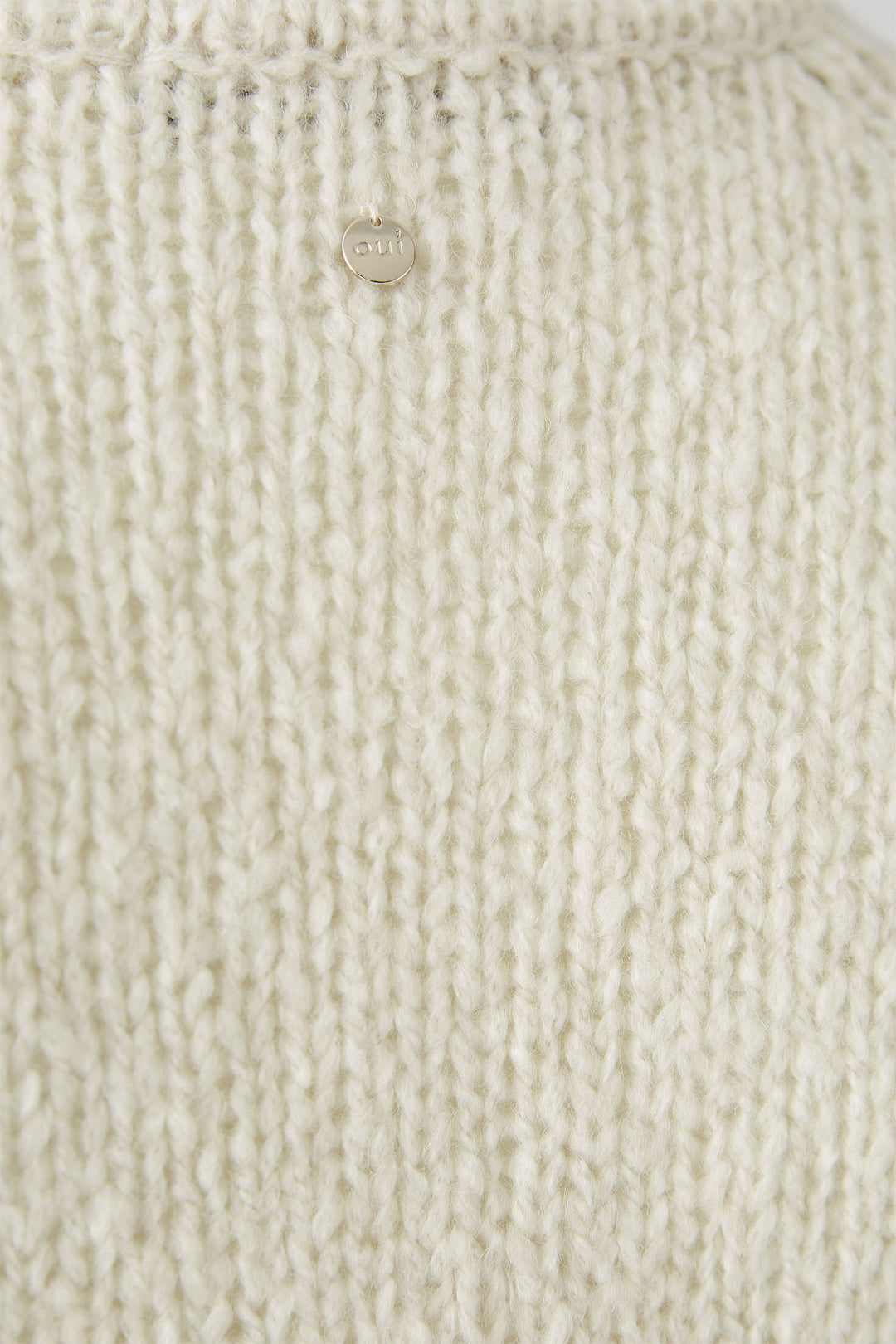 Oui Jumper Off White Cream 91965 1021 - Olivia Grace Fashion