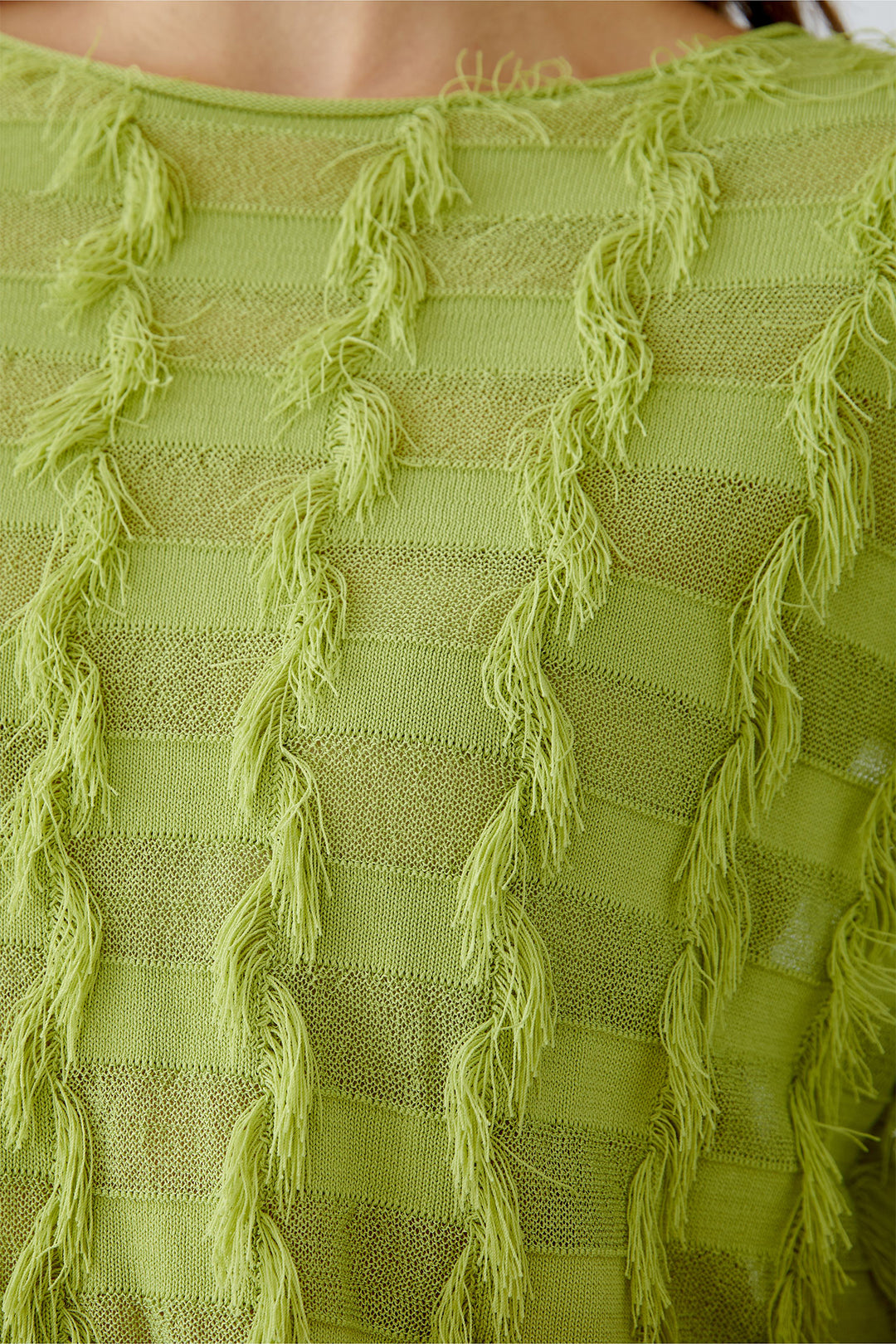 Oui Jumper Pea Green 93318 6206 - Olivia Grace Fashion