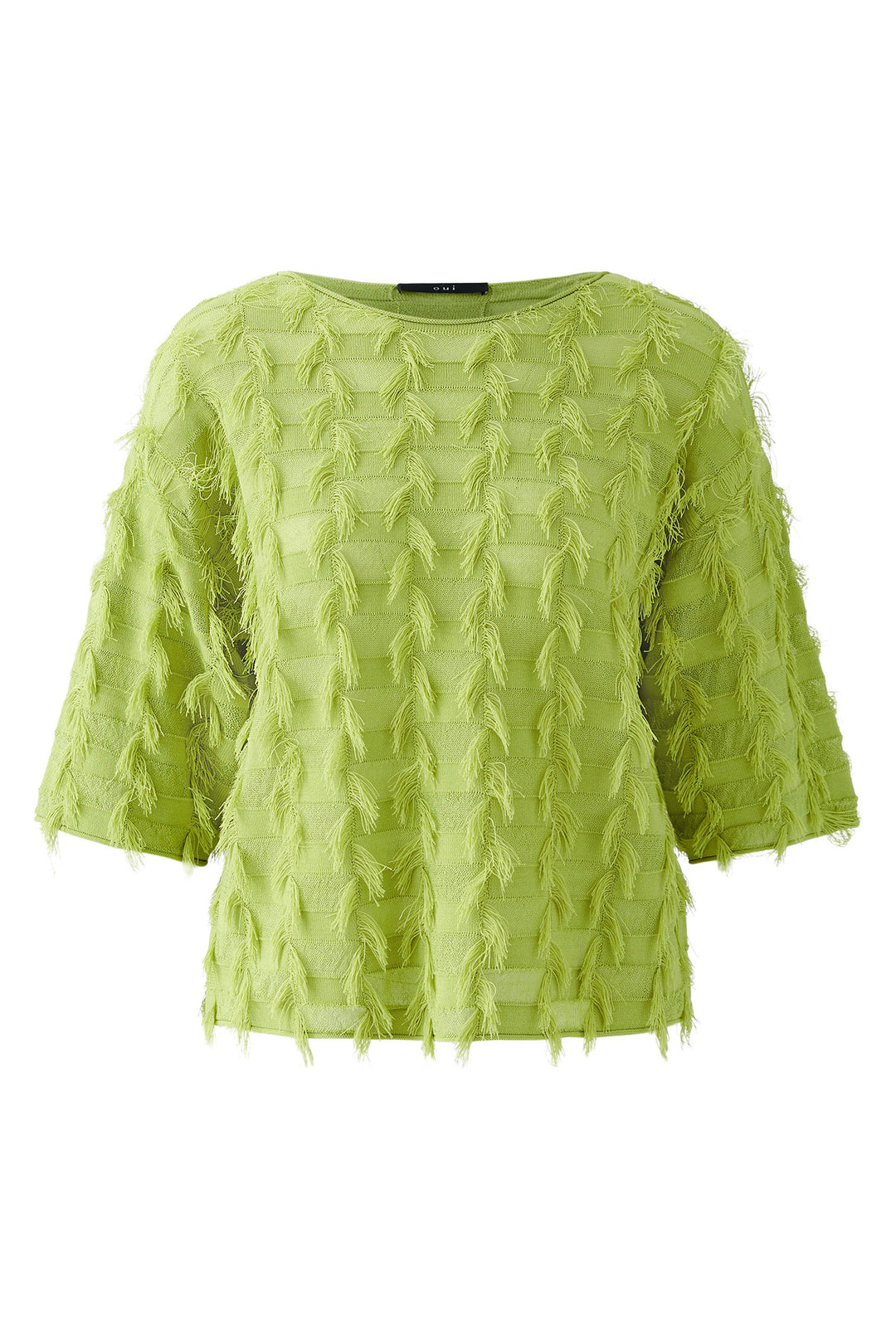 Oui Jumper Pea Green 93318 6206 - Olivia Grace Fashion