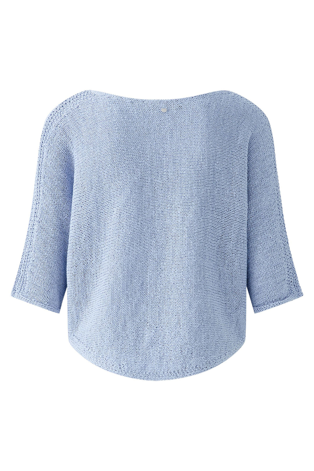 Oui Jumper Powder Blue Loose Knit Wide Neck 92981 5090