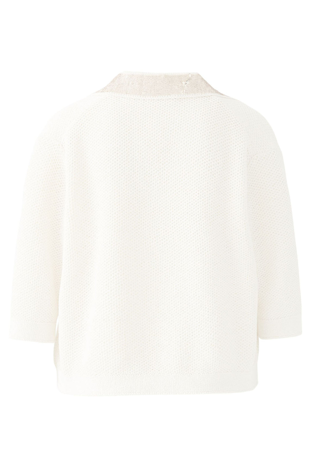 Oui Jumper Sequin Collar Pristine Cream 92213 1030 - Olivia Grace Fashion