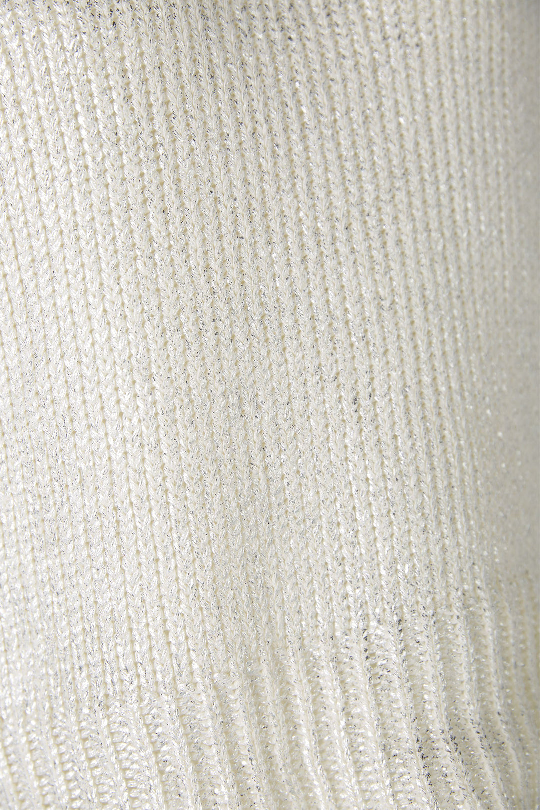 Oui Jumper White Silver Gunmetal Glitter 89200-9674 - Olivia Grace Fashion