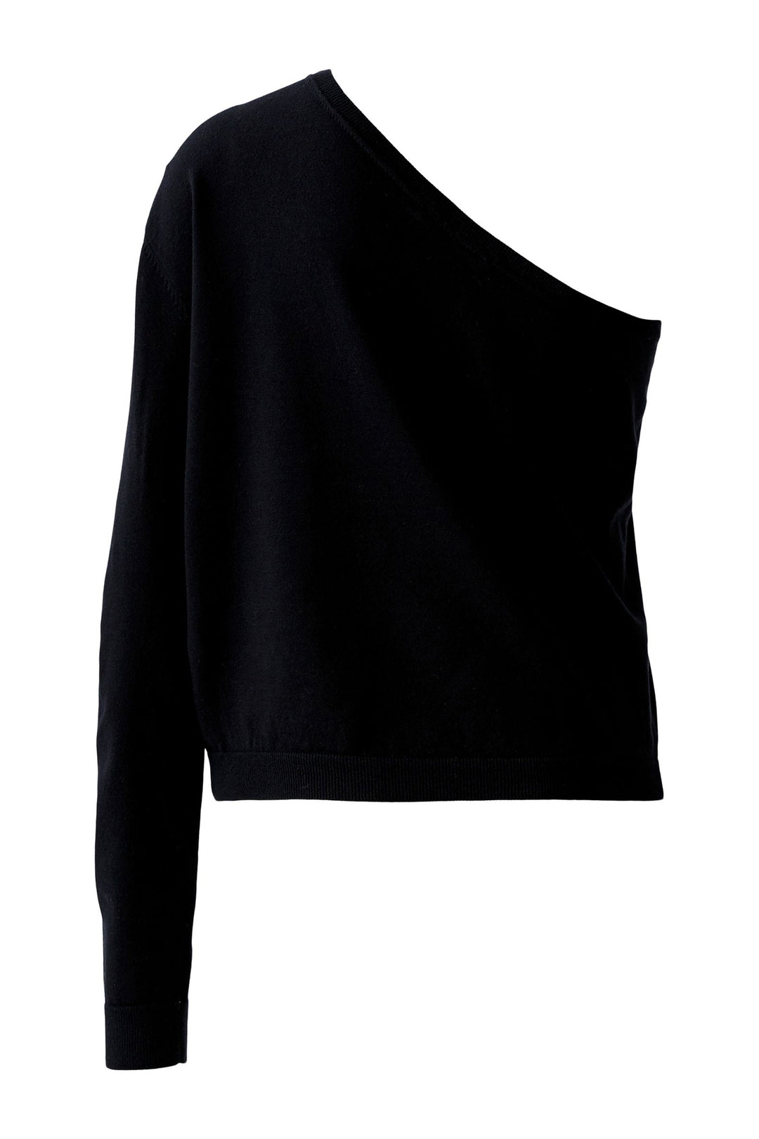 Oui One Shoulder Jumper 93922 Black 9990 - Olivia Grace Fashion