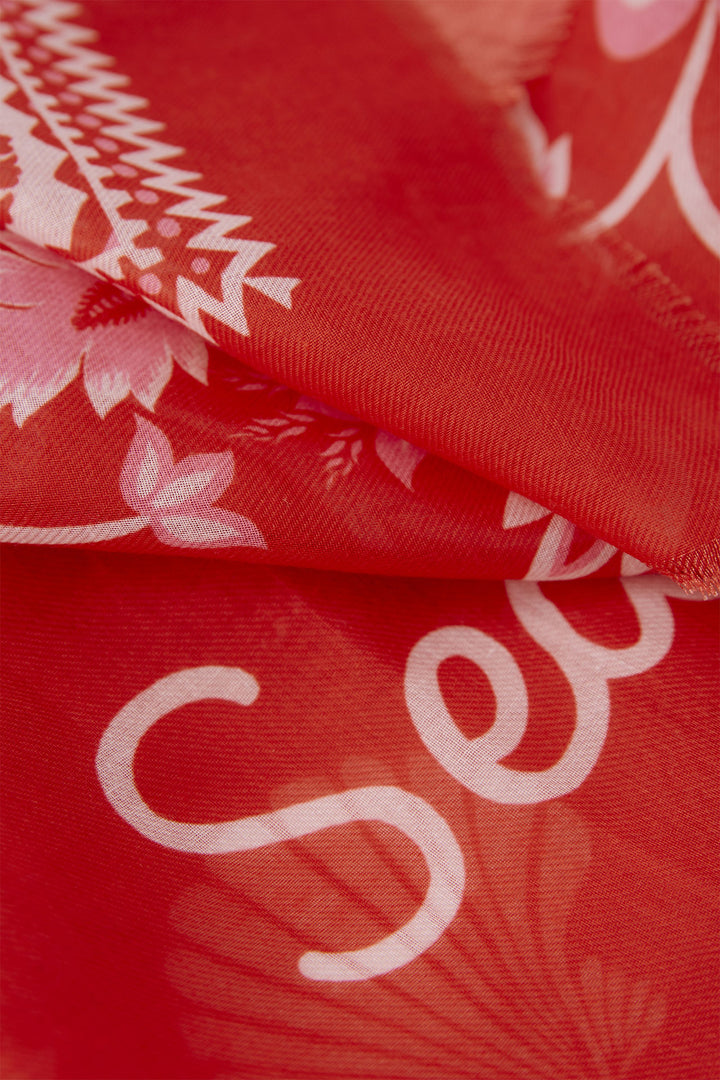 Oui Scarf 93743 Red Rose - Olivia Grace Fashion