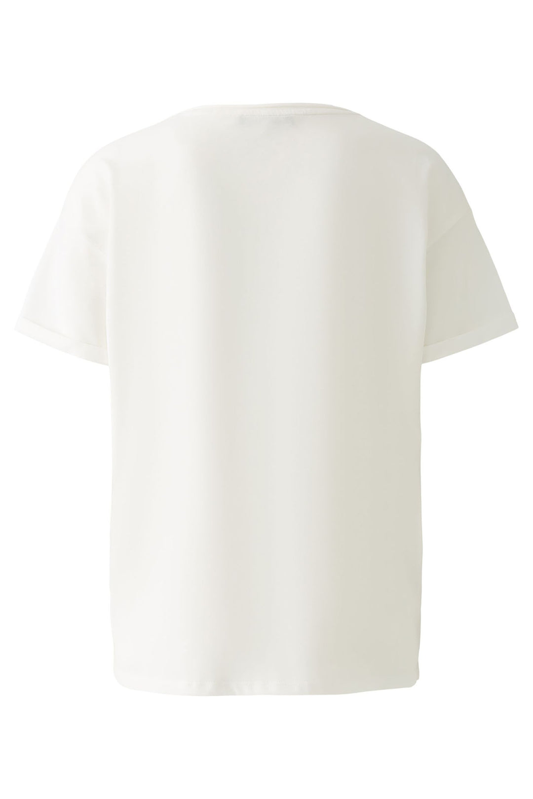 Oui T-Shirt Ciao Motif Cloud Dancer White 92560 1006 - Olivia Grace Fashion