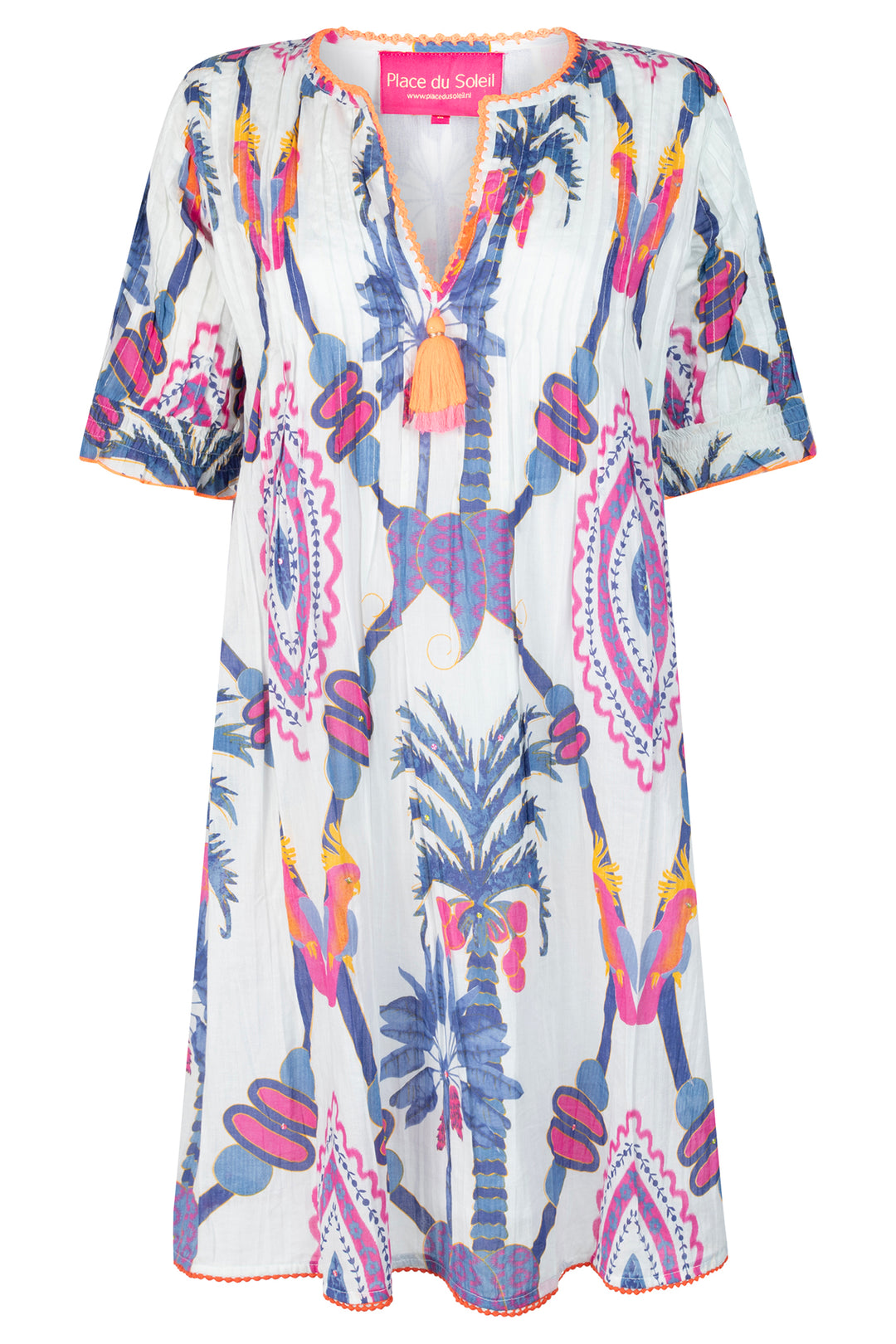 Place du Soleil S25-444 Dress Blue Bird Short
