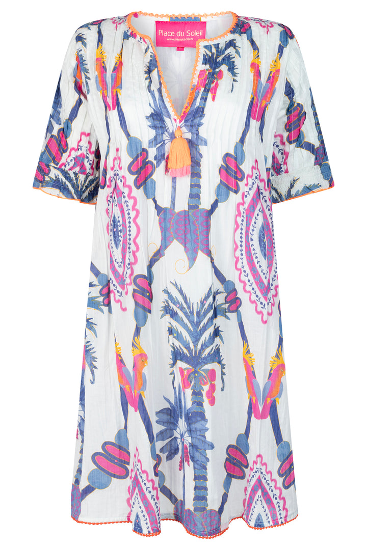 Place du Soleil S25-444 Dress Blue Bird Short