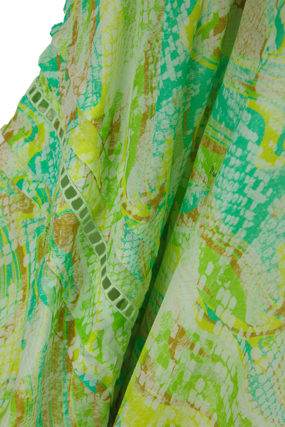 Pranella Blouse Ivy Green Basilisk Print - Olivia Grace Fashion