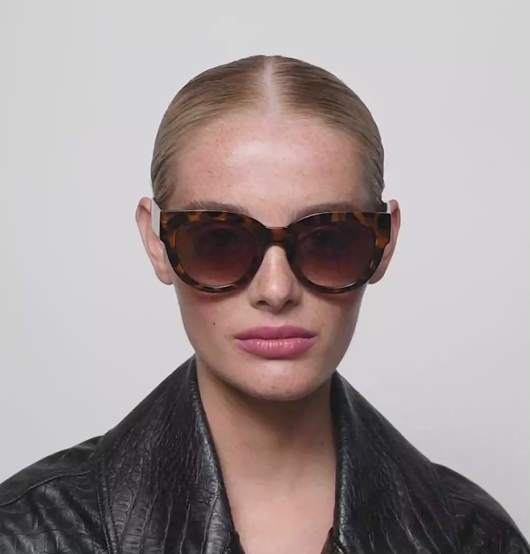 A.Kjaerbede Lilly KL2215 Havana Sunglasses - Olivia Grace Fashion