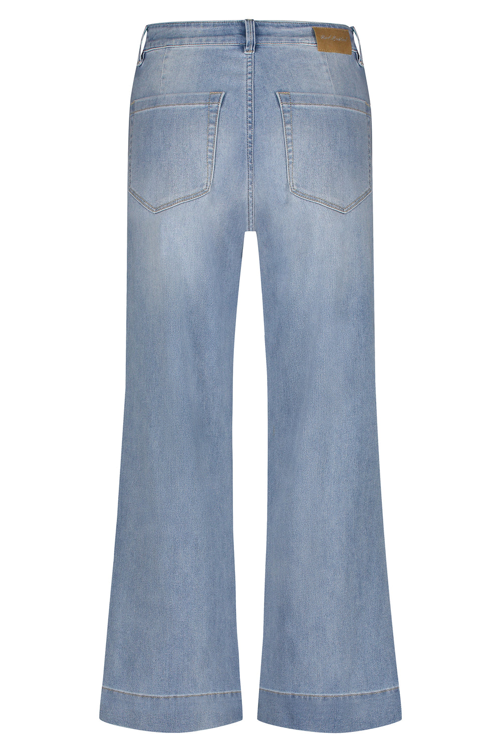 Red Button Conny Bleach Denim Cropped Wide Leg Denim SRB4435A - Olivia Grace Fashion