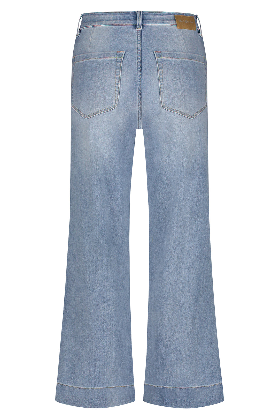 Red Button Conny Bleach Denim Cropped Wide Leg Denim SRB4435A - Olivia Grace Fashion