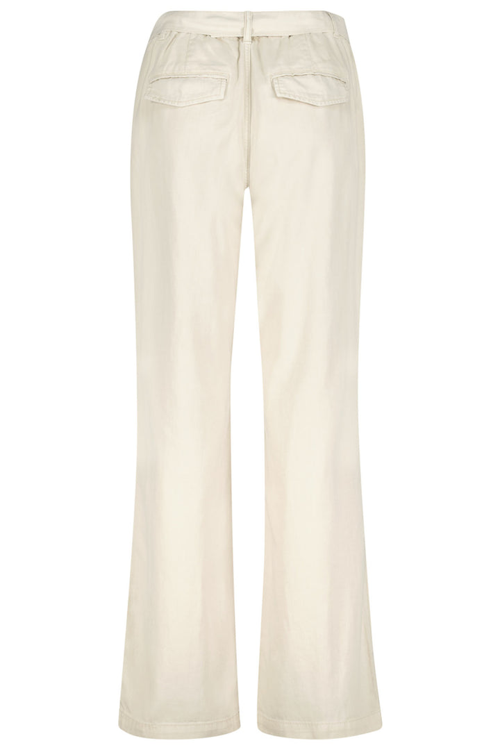 Red Button SRB4169A Colette Pearl Cream Cotton Linen Trousers 69cm - Olivia Grace Fashion