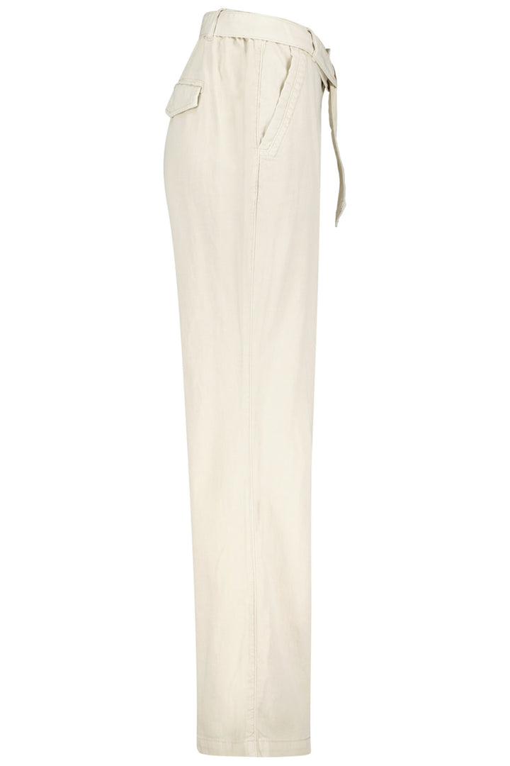 Red Button SRB4169A Colette Pearl Cream Cotton Linen Trousers 69cm - Olivia Grace Fashion
