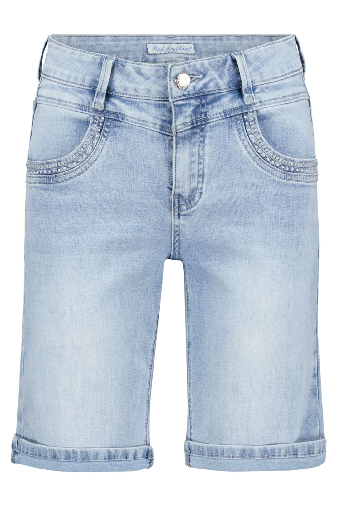 Red Button SRB4176 Ava Off White Smart Shorts 21cm - Olivia Grace Fashion - Olivia Grace Fashion