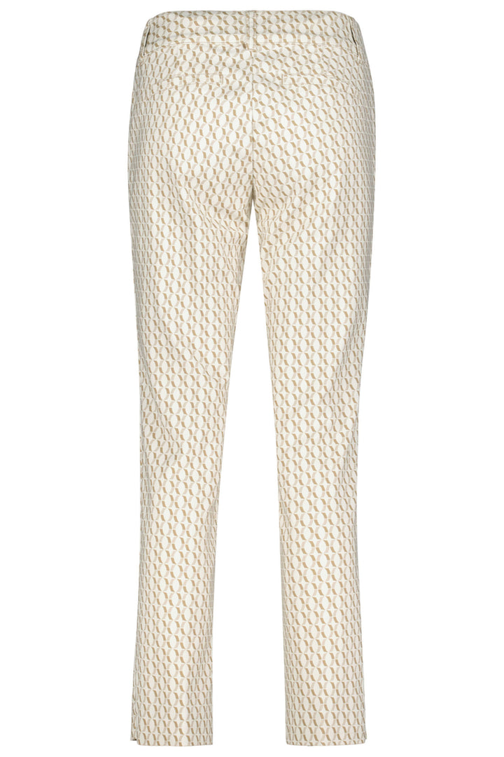 Red Button SRB4248 Diana Pearl Cream Multi Fancy Circle Trousers - Olivia Grace Fashion