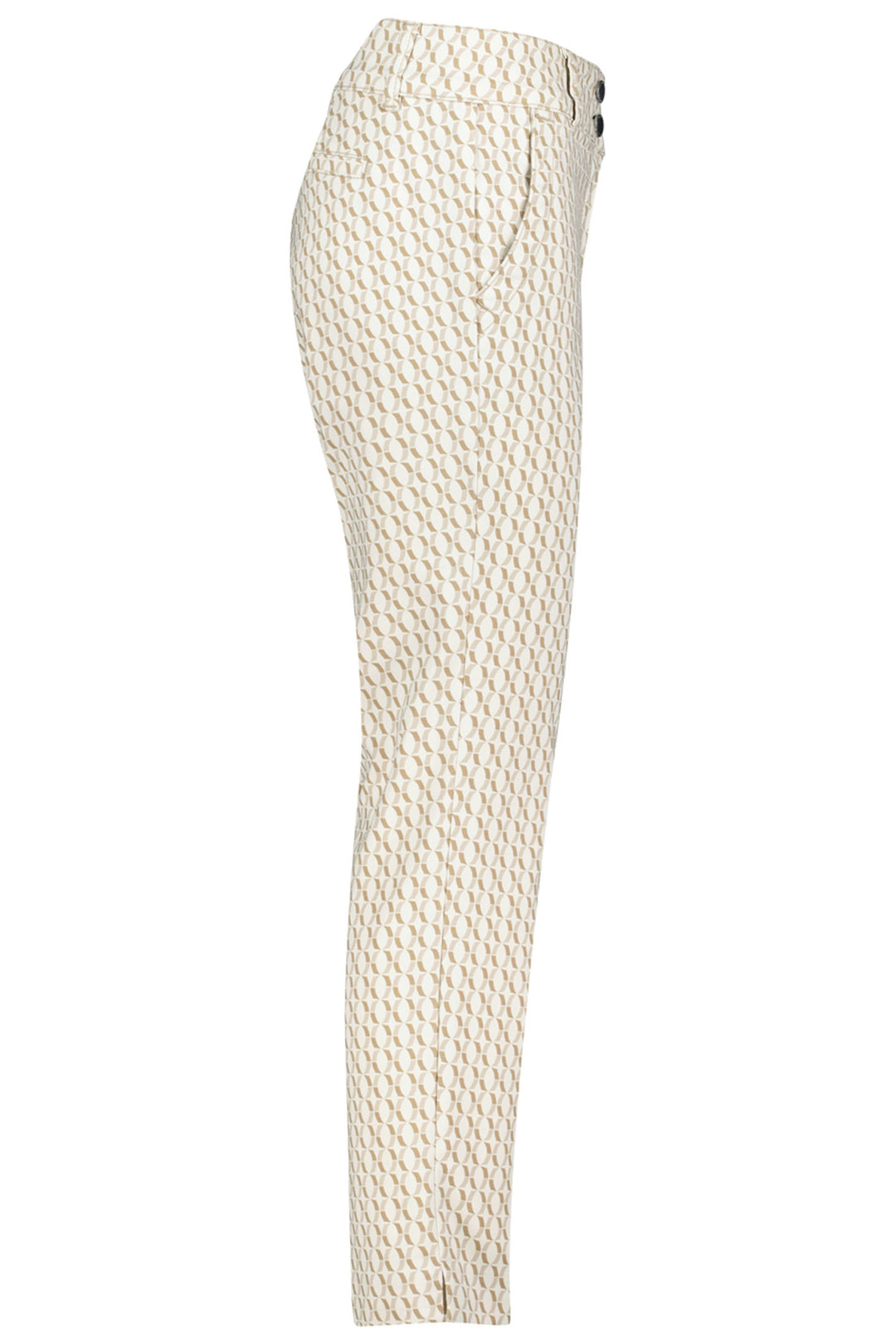 Red Button SRB4248 Diana Pearl Cream Multi Fancy Circle Trousers 72cm