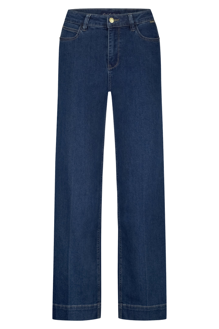 Blue jeans on a white background