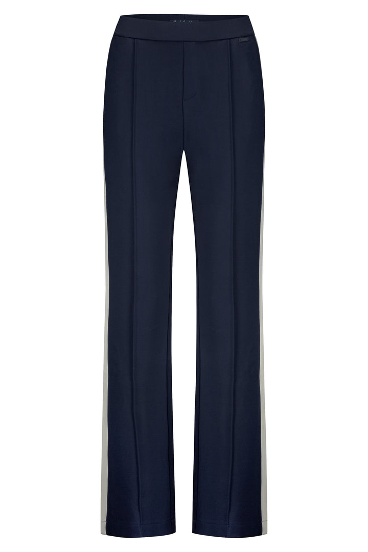 Navy blue pants on a white background