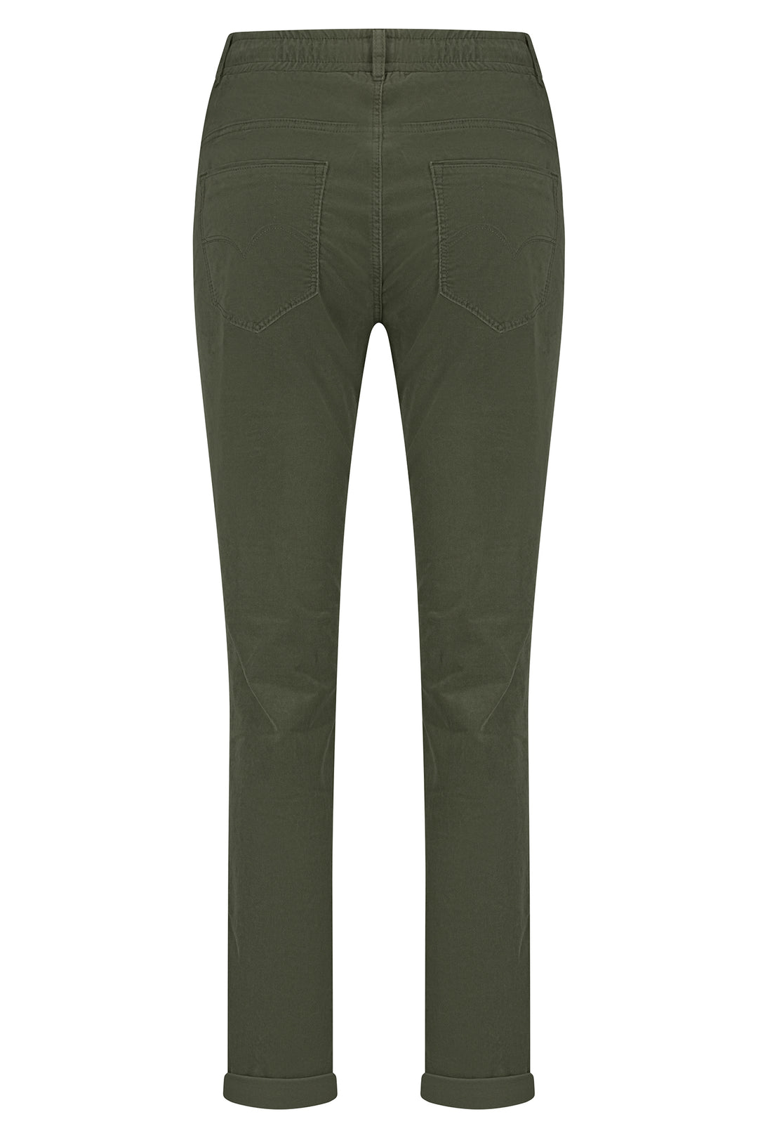 Red Button SRB4655 Tessy Khaki Green Velvet Trousers