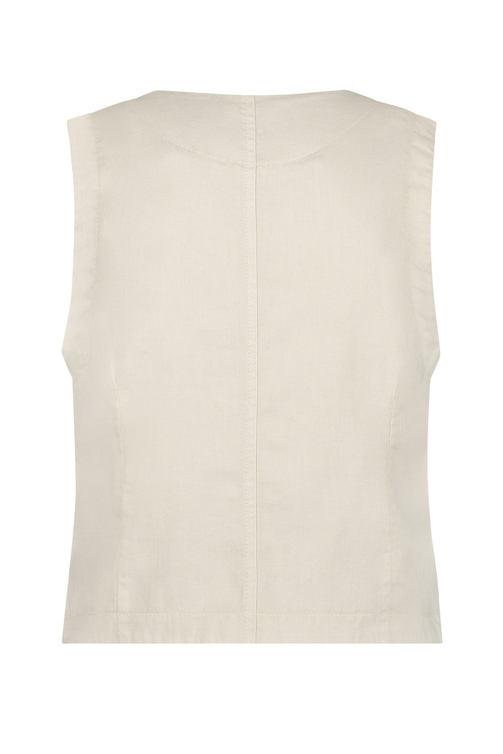 Red Button Waistcoat Cotton Linen Pearl SRB4506 - Olivia Grace Fashion