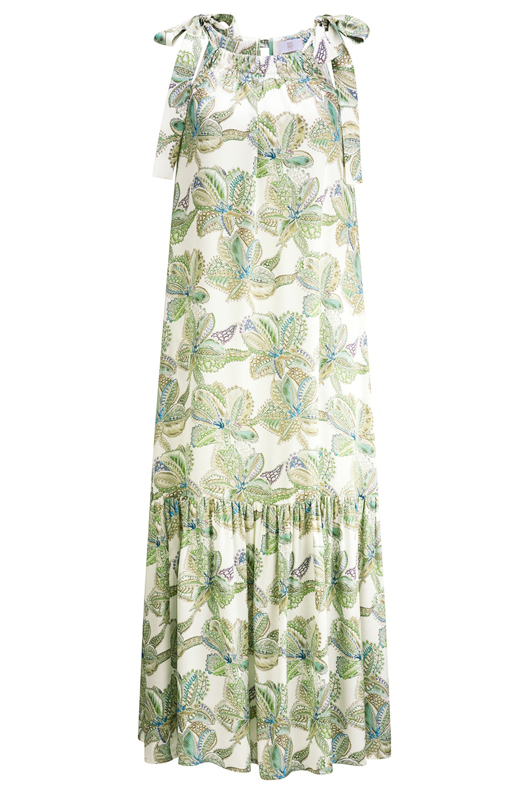 Riani 546690-4409 Cactus Patterned Dress With Tie Straps - Olivia Grace Fashion