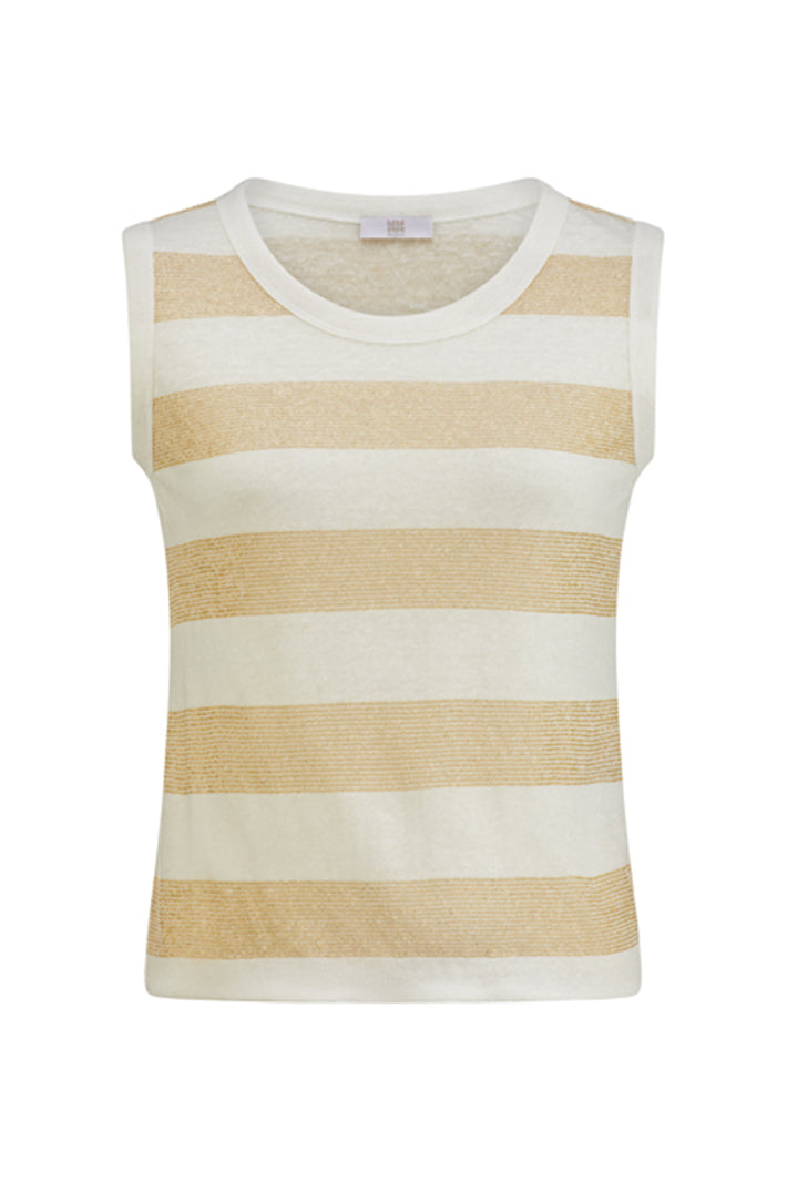Riani 548555-8346 Gold Striped Sleeveless Top