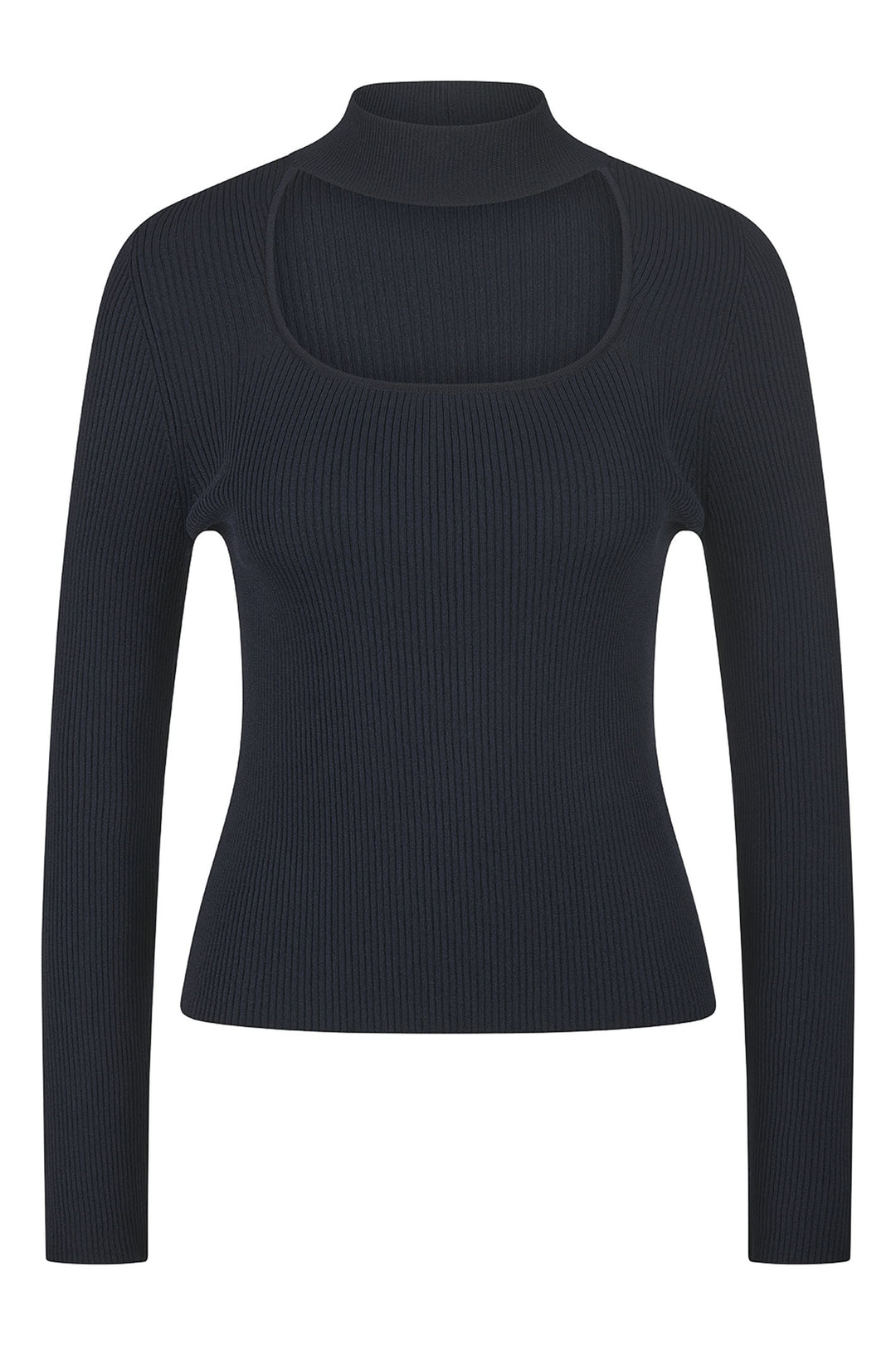 Riani Jumper Stand Up Collar Deep Blue 537145-7845 - Olivia Grace Fashion