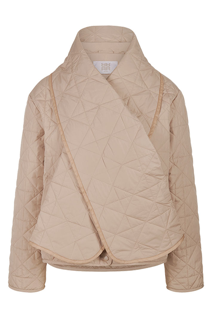 Riani Quilted Outdoor Jacket Seed Beige 532030-4385 - Olivia Grace Fashion