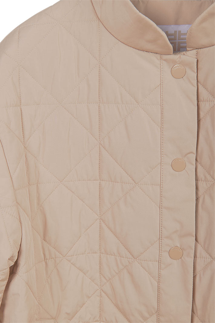 Riani Quilted Outdoor Jacket Seed Beige 532030-4385 - Olivia Grace Fashion
