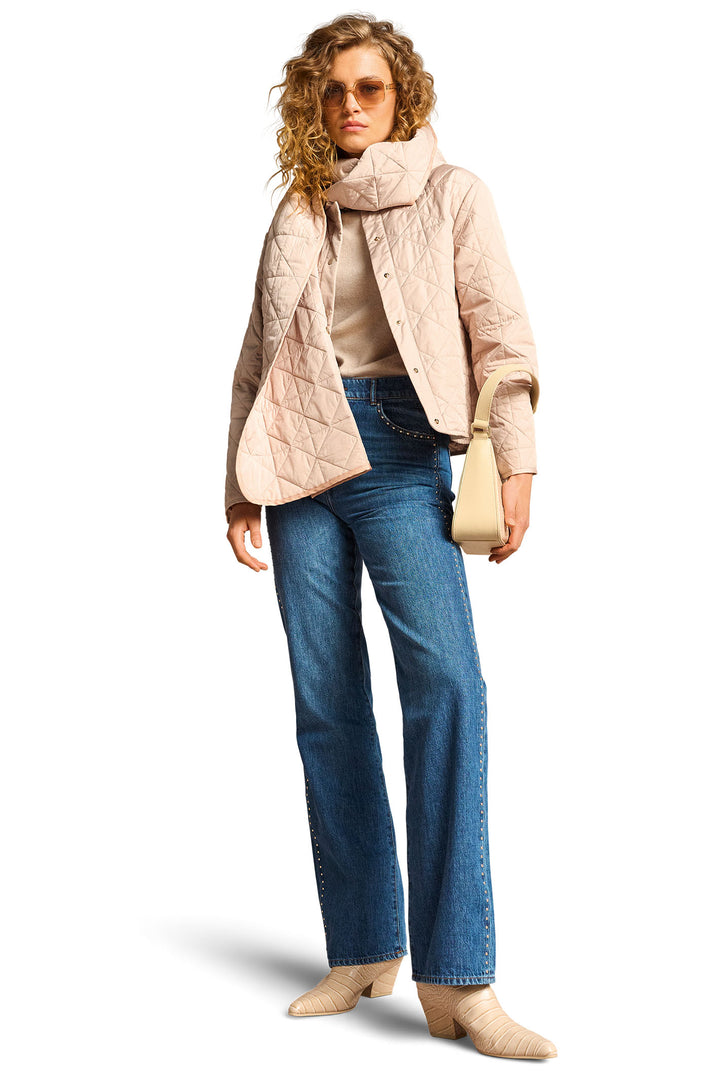 Riani Quilted Outdoor Jacket Seed Beige 532030-4385 - Olivia Grace Fashion