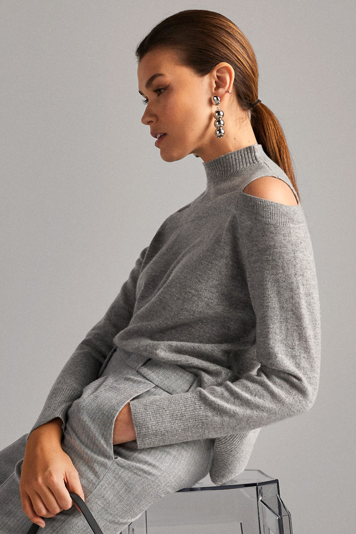 Riani Women's Jumper Silver Stone Grey 477020-8282-912 - Olivia Grace Fashion