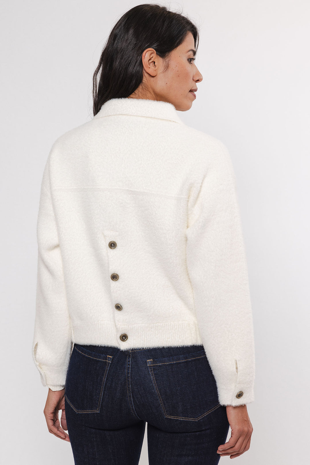 Rino & Pelle Box Jacket Snow White Bubbly 5002412 - Olivia Grace Fashion