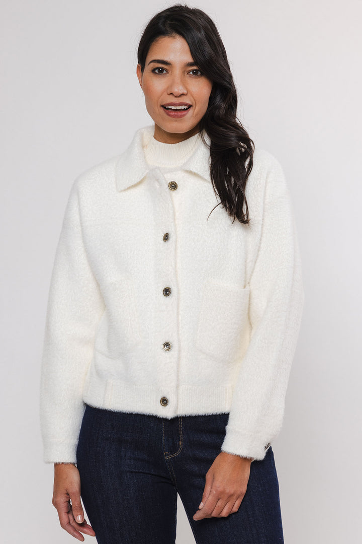 Rino & Pelle Box Jacket Snow White Bubbly 5002412 - Olivia Grace Fashion