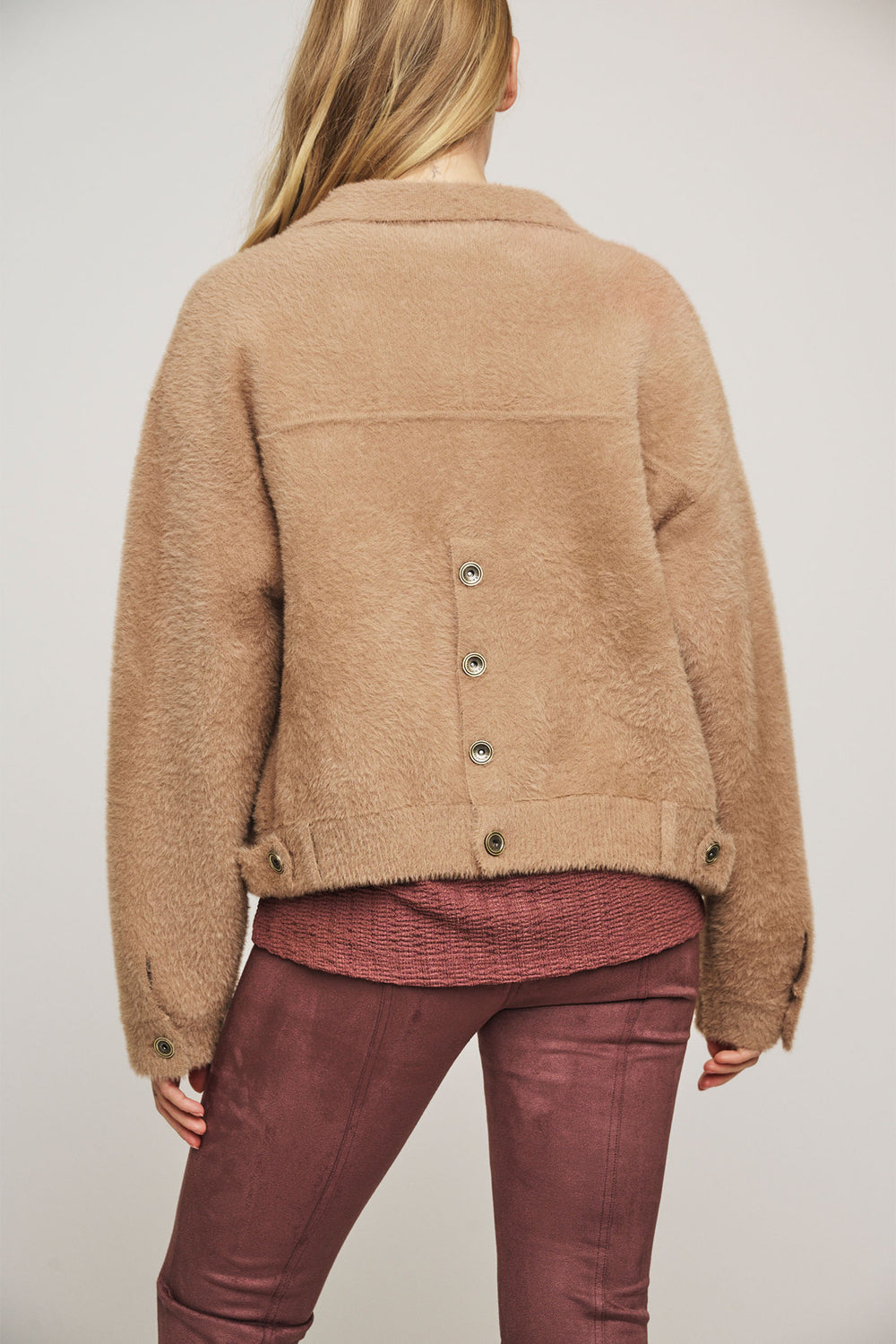 Rino & Pelle Box Jacket Twig Brown Bubbly 5002413 - Olivia Grace Fashion