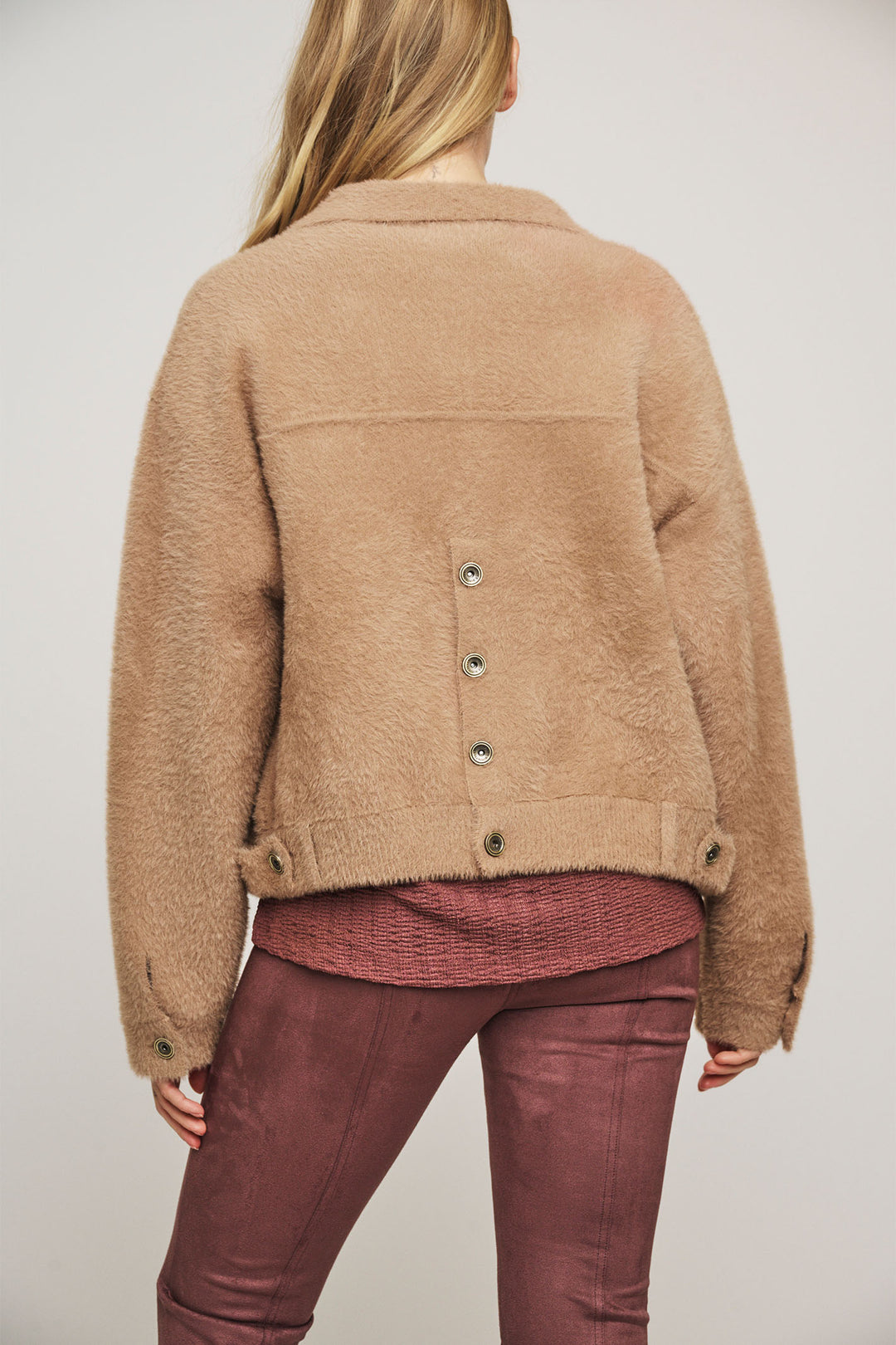 Rino & Pelle Box Jacket Twig Brown Bubbly 5002413 - Olivia Grace Fashion