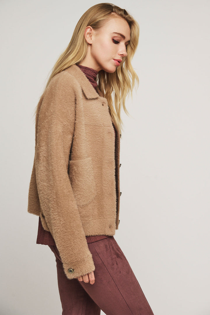Rino & Pelle Box Jacket Twig Brown Bubbly 5002413 - Olivia Grace Fashion